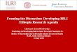 Framing the discussion: Developing IBLI Ethiopia research agenda