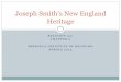 Joseph Smith’s New England Heritage (Chapter 2)