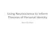 Using Neuroscience to Inform Theories of Persona Identity
