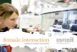 Female Interaction - research based innovation af Klaus Schroeder