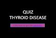 Quiz thyroid online