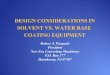 Solvent vs Water Based Web Coating