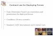 Contract Law for Deploying Forces