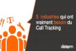 5 industries qui ont vraiment besoin du Call Tracking