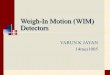 Weight in motion detector