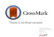 CrossMark: There is no final version