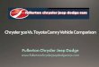 Chrysler 300 Vs. Toyota Camry Vehicle Comparison