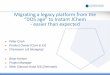 EUGM 2014 - Brian Kreiser, Péter Cseh (Niels Clauson-Kaas, ChemAxon): Migrating a legacy platform from the “DOS age” to Instant JChem - easier than expected