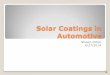 Solar Coatings in Automotive