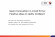 Openness and innovation performance: are small firms different? (slides, )