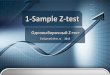 1-Sample Z-test