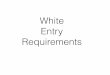 IRLA White Entry Requirement Cards