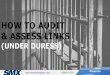 How To Audit and Assess Links Under Duress
