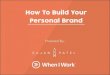 How To Build Your Personal Brand