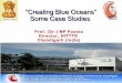 case studies of engineering college bikaner, nitttr chandigarh and other three are presented as the blue ocean strategies