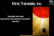 Introduction of Mirai Translate, Inc
