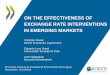 On the effectiveness of exchange rate interventions in emerging markets