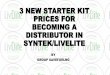 3 NEW STARTER KIT PRICES FOR SYNTEK/LIVELITE INTERNATIONAL