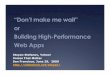 Voices that matter: High Performance Web Sites