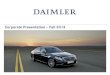 Daimler AG Corporate Presentation Fall 2013