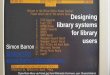 Designing library systems for library users