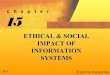 Social and Ethical Issues in Information System