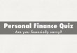 Personal Finance Quiz