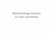 Methodology section inclass-discussion