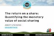 The return on a share: Quantifying the monetary value of social sharing, presented by Andy Stevens