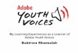 Learning experinces in adobe youth voices program