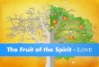 The Fruit of the Spirit:  Love