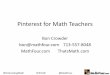 Pinterest for Math Teachers by Bon Crowder