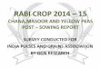 Rabi Crop Post Sowing Survey 2014-15