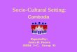 Cambodia: Socio-Cultural Setting