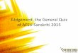 AFSU Sanskriti General Quiz 2015