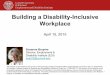Building a Disability-Inclusive Workplace [webinar]
