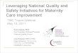 Leveraging National Quality and Safety Initiatives for Maternity Care Improvement