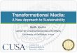 Transformational Media: A New Approach to Sustainability