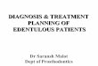 Diagnosis and treatment planning of edentulous patients