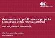 National Audit Office: Lessons from welfare reform programmes, 25th feb