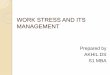 work stress management