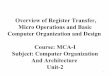 Mca i-u-2-overview of register transfer, micro operations and basic computer organization and design