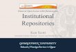 Institutional respositories - Ken Scott (Georgetown University Qatar) - #OAWeek2014
