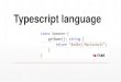 Typescript language