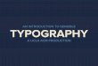An Introduction to Sensible Typography