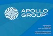 Use Case: Apollo Group at Oracle Open World