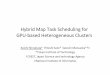 Hybrid Map Task Scheduling for GPU-based Heterogeneous Clusters
