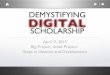 Demystifying Digital Scholarship Slides: Big Project, Small Project: Steps in Ideation and Development