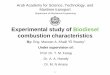 Experimental Study of Biodiesel Combustion Characteristics