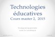 Technologies éducatives intro